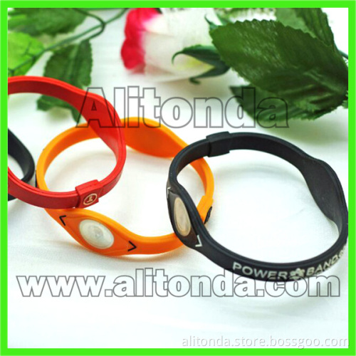 Silicone soft promotional wristband custom